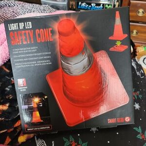 Light up LED safety cone